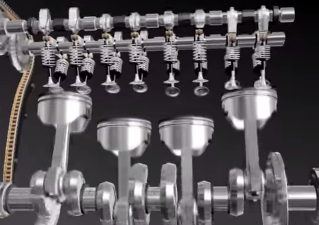 3D movie - how a car engine works